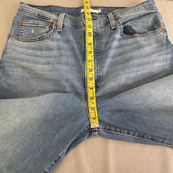 Levi's Ribcage Bell Jeans blown out knee Womens Size 33 - Picture 12 of 14